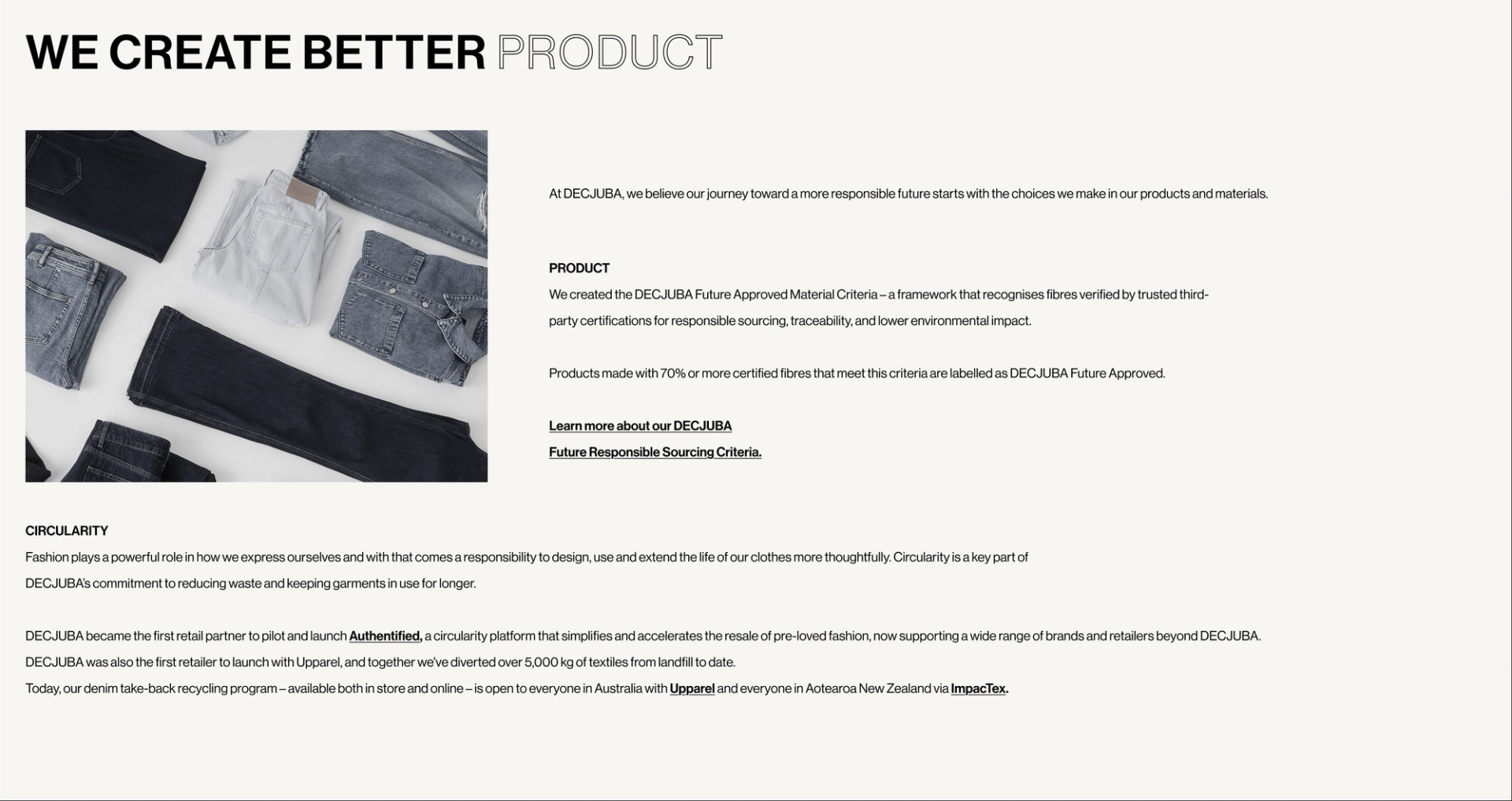 WE CREATE BETTER PRODUCT