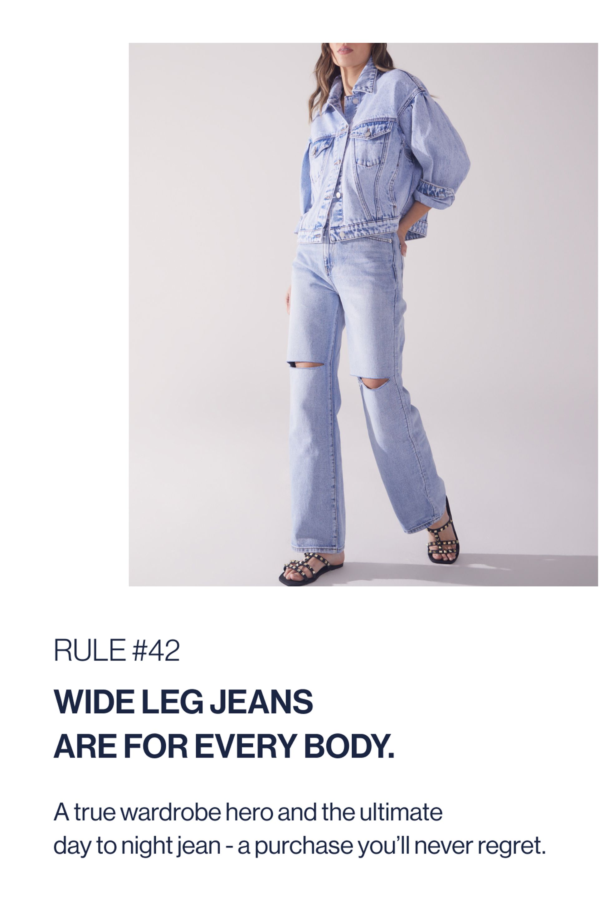 WIDE LEG JEANS