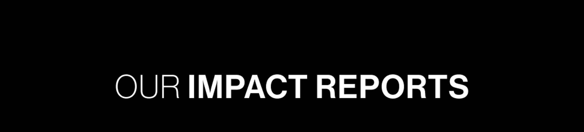 Our Impact Report