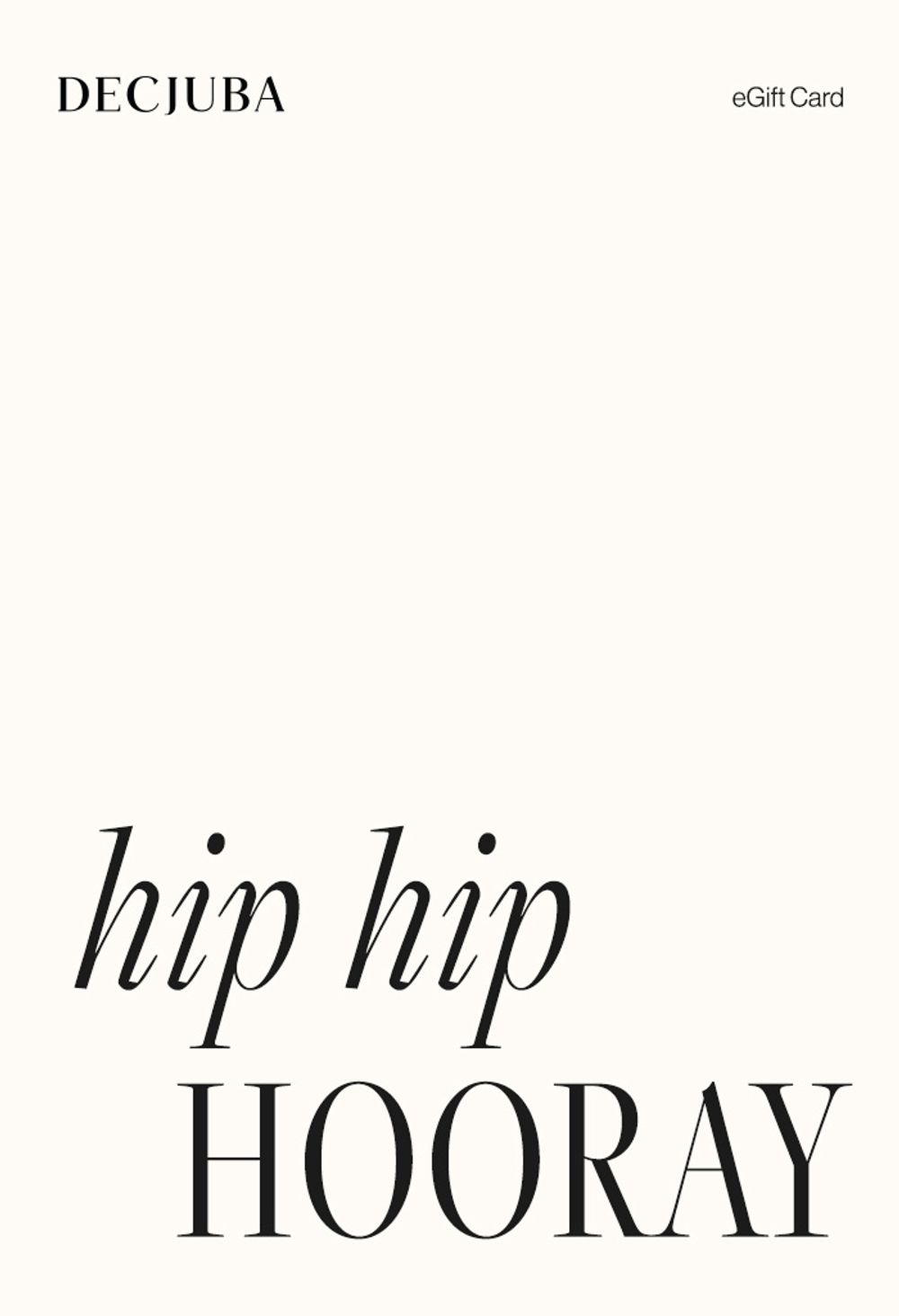 Hip Hip Hooray eGift Card