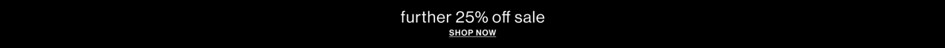 FURTHER 20% OFF SALE.