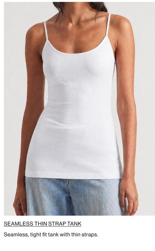 SEAMLESS THIN STRAP TANK