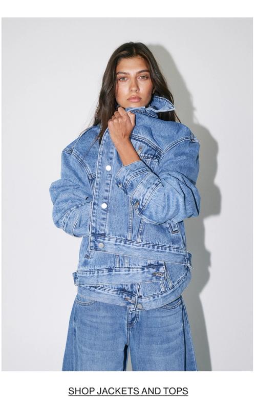 SHOP DENIM JACKET AND TOPS