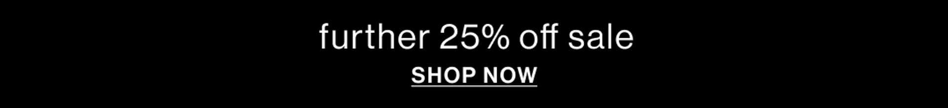 FURTHER 20% OFF SALE.