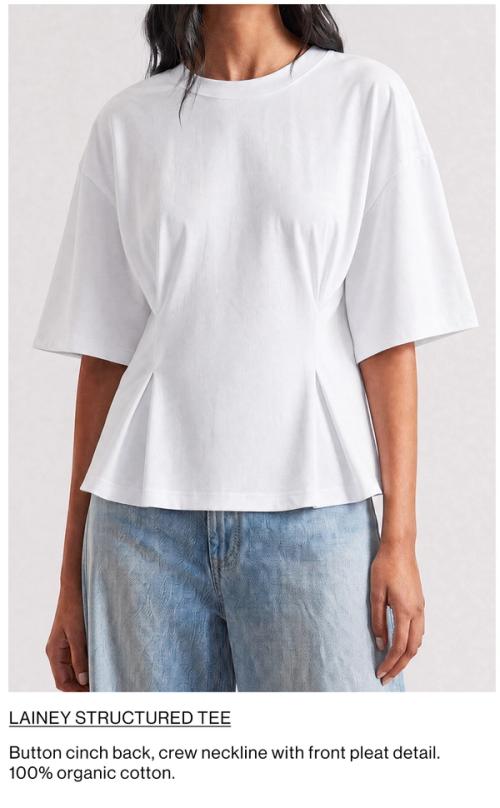 LAINEY STRUCTURED TEE