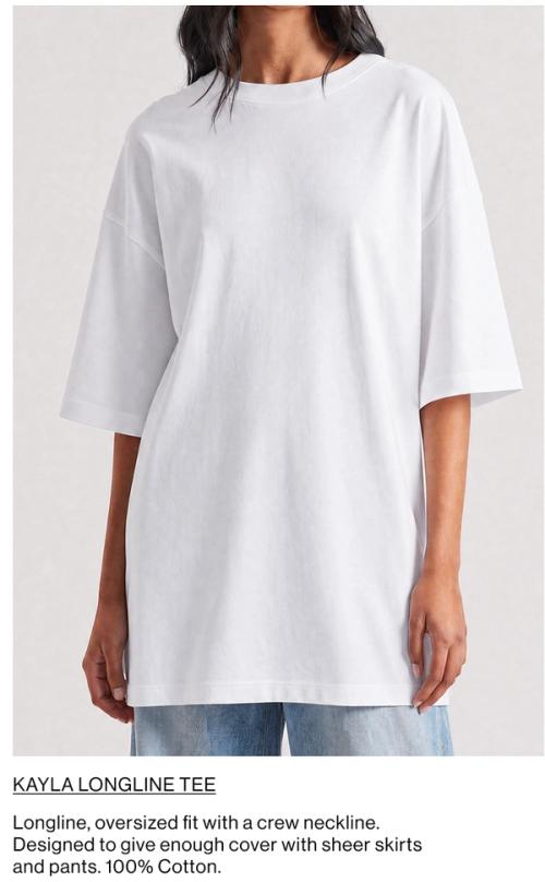 KAYLA LONGLINE TEE