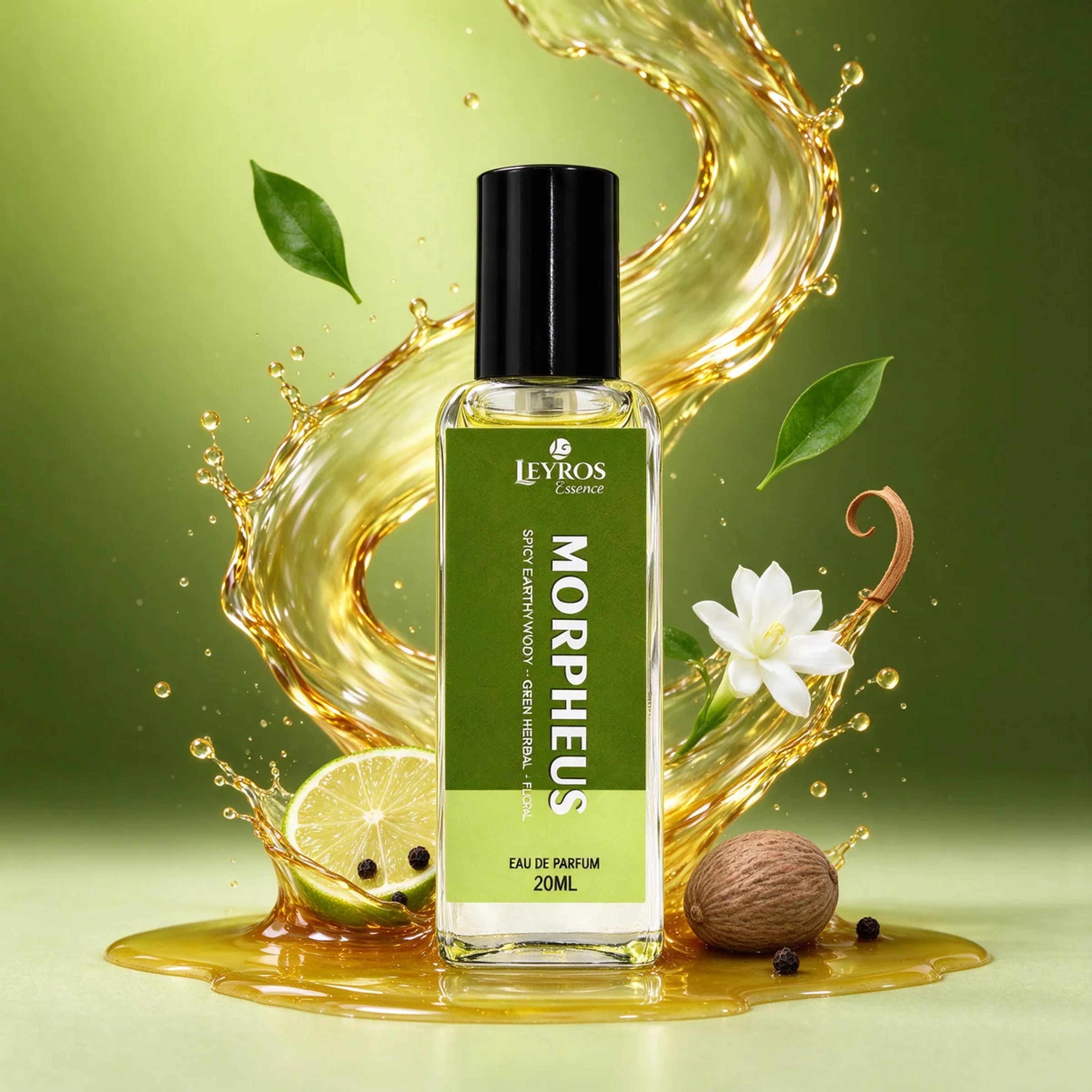 Morpheus Eau de Parfum 20ml | Spicy, Earthy & Woody | Green Herbal Perfume for Men product image 5