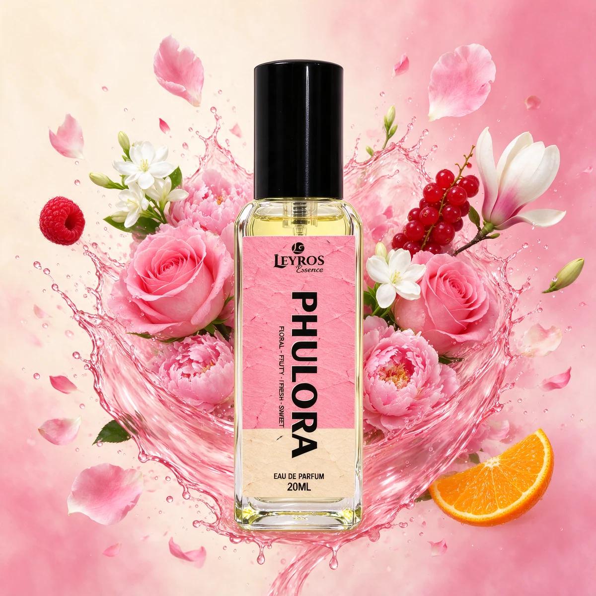 Phulora Eau de Parfum 20ml | Floral, Fruity & Fresh | Sweet Floral Perfume for Women