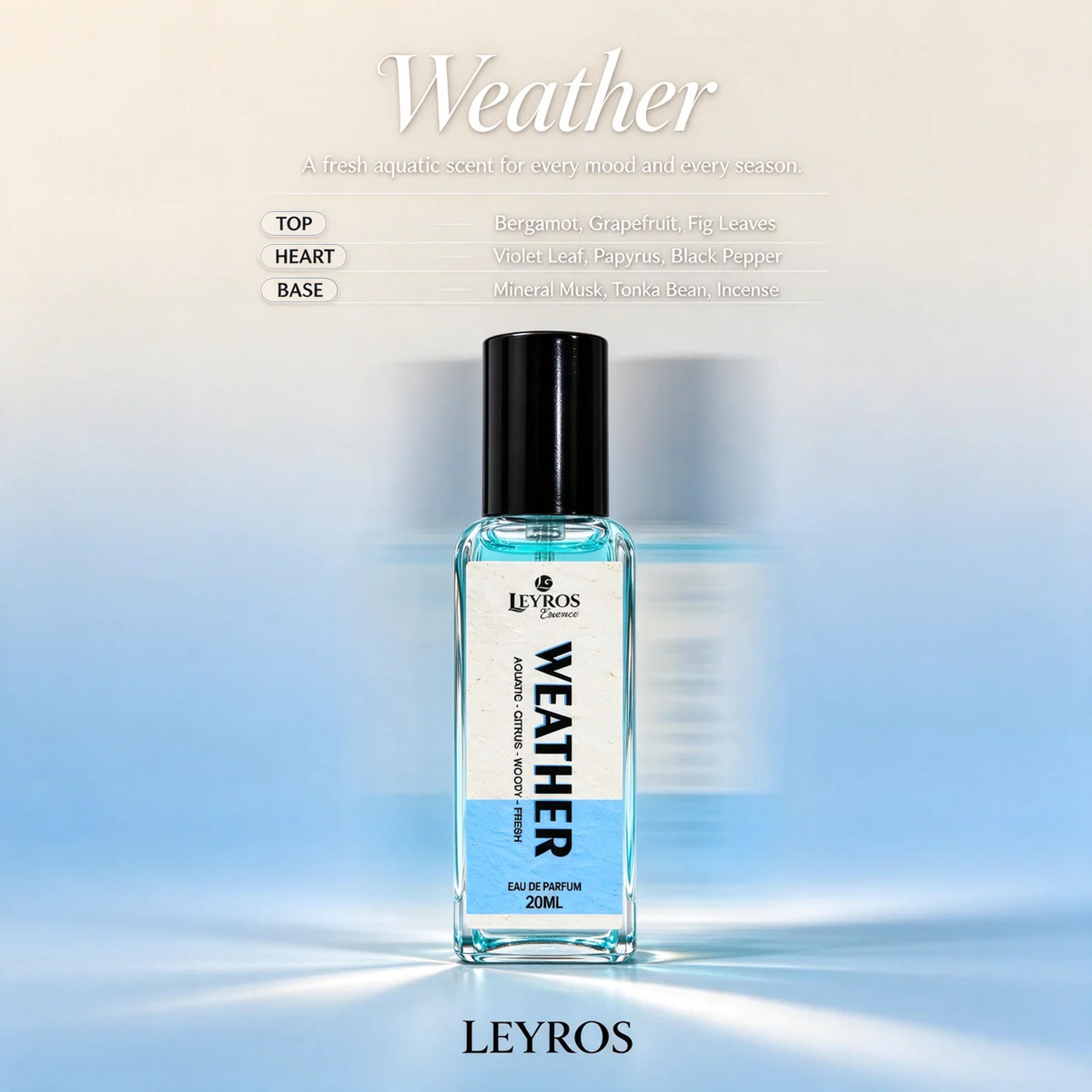 Weather Eau de Parfum 20ml | Aquatic, Citrus & Woody | Fresh Perfume for Every Season product image 4