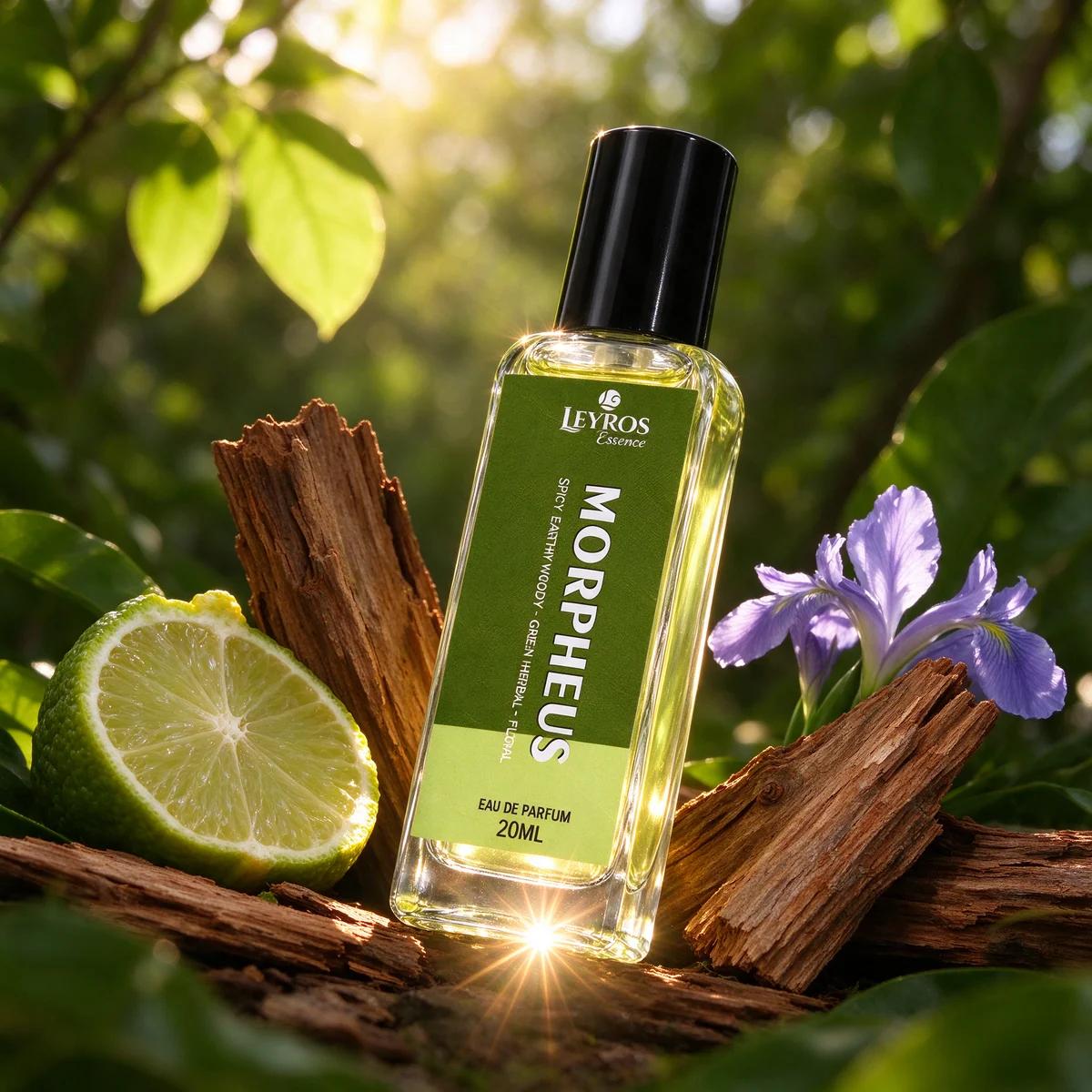Morpheus Eau de Parfum 20ml | Spicy, Earthy & Woody | Green Herbal Perfume for Men