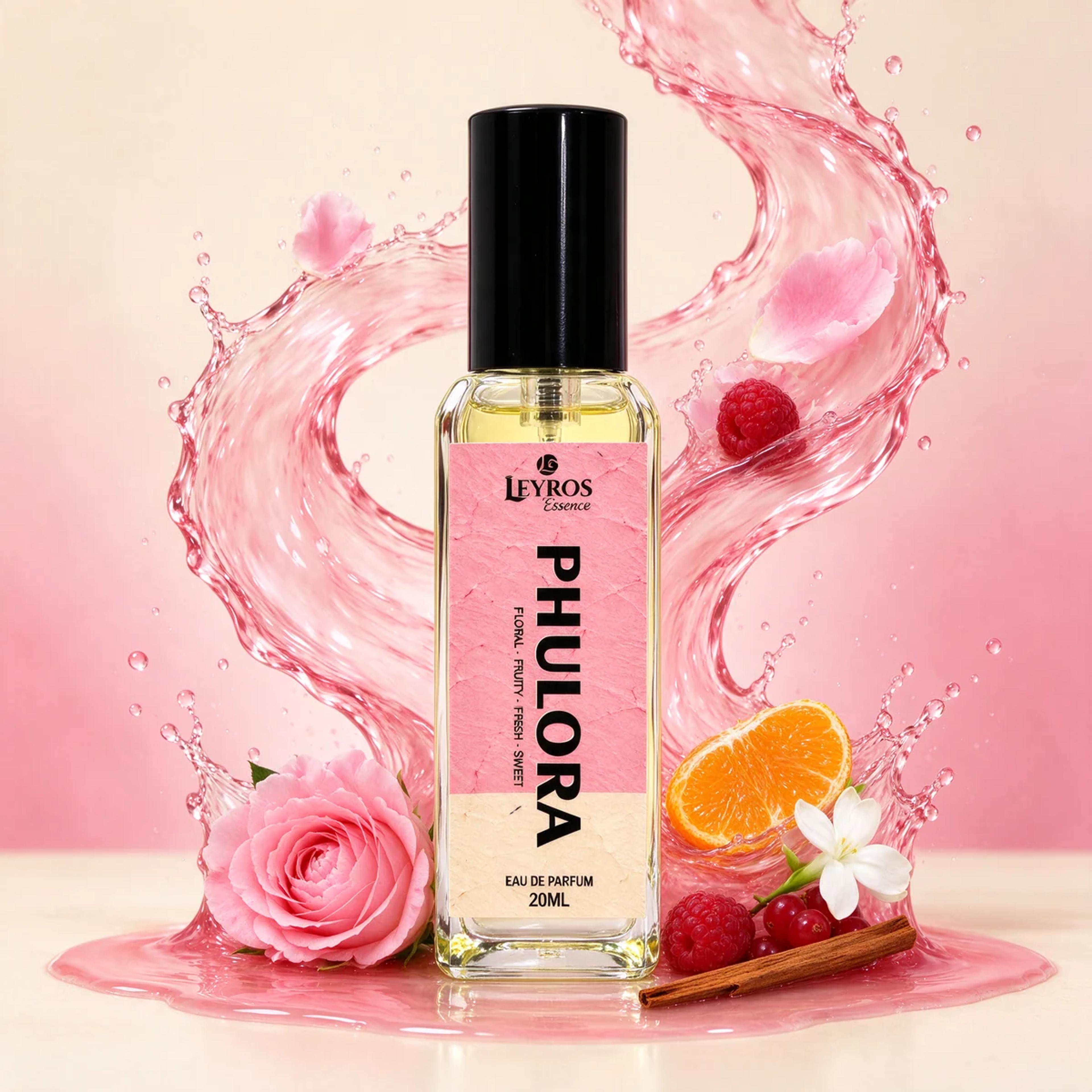 Phulora Eau de Parfum 20ml | Floral, Fruity & Fresh | Sweet Floral Perfume for Women product image 4