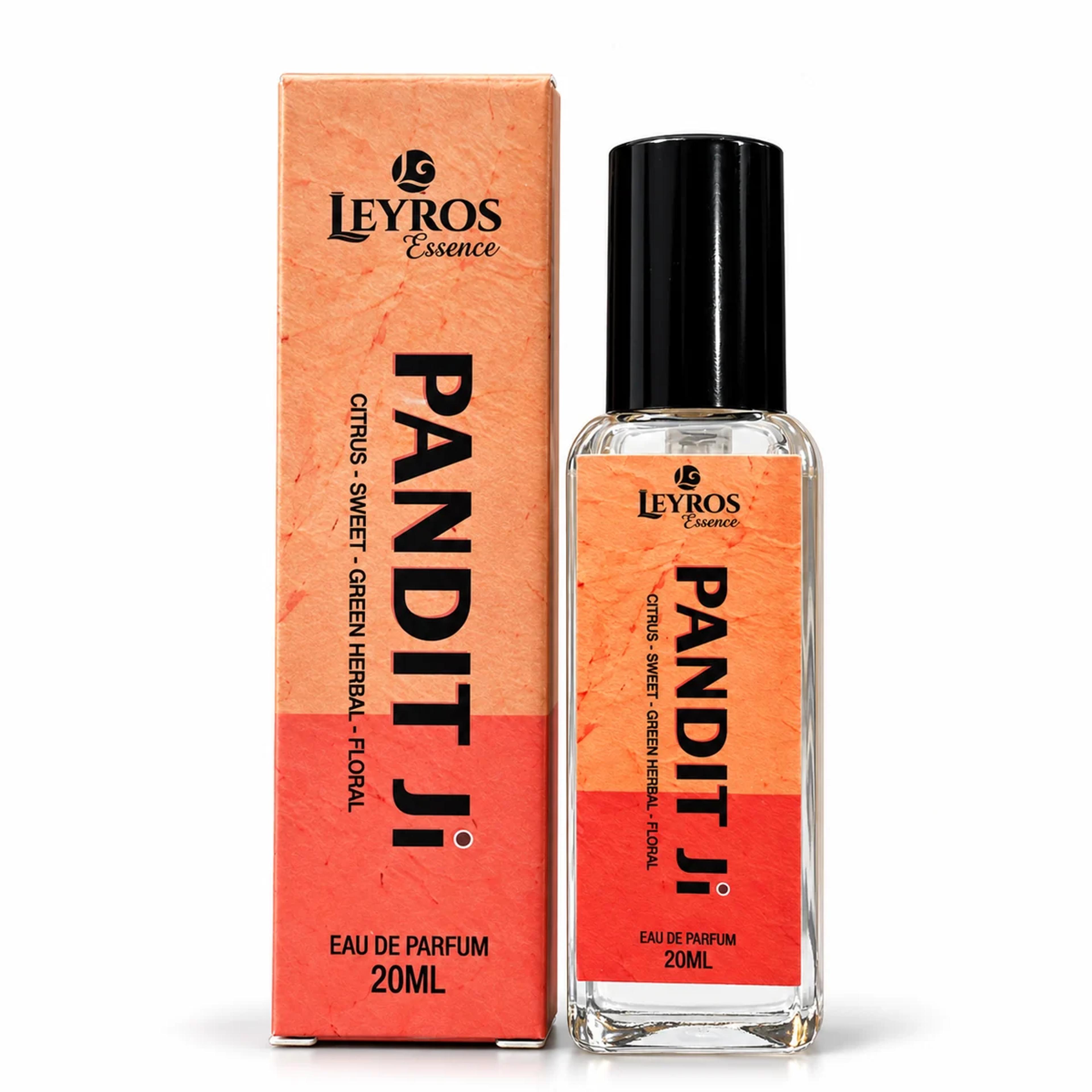 Pandit Ji Eau de Parfum 20ml | Fresh Rose, Citrus & Sandalwood | Fresh Floral Perfume product image 2