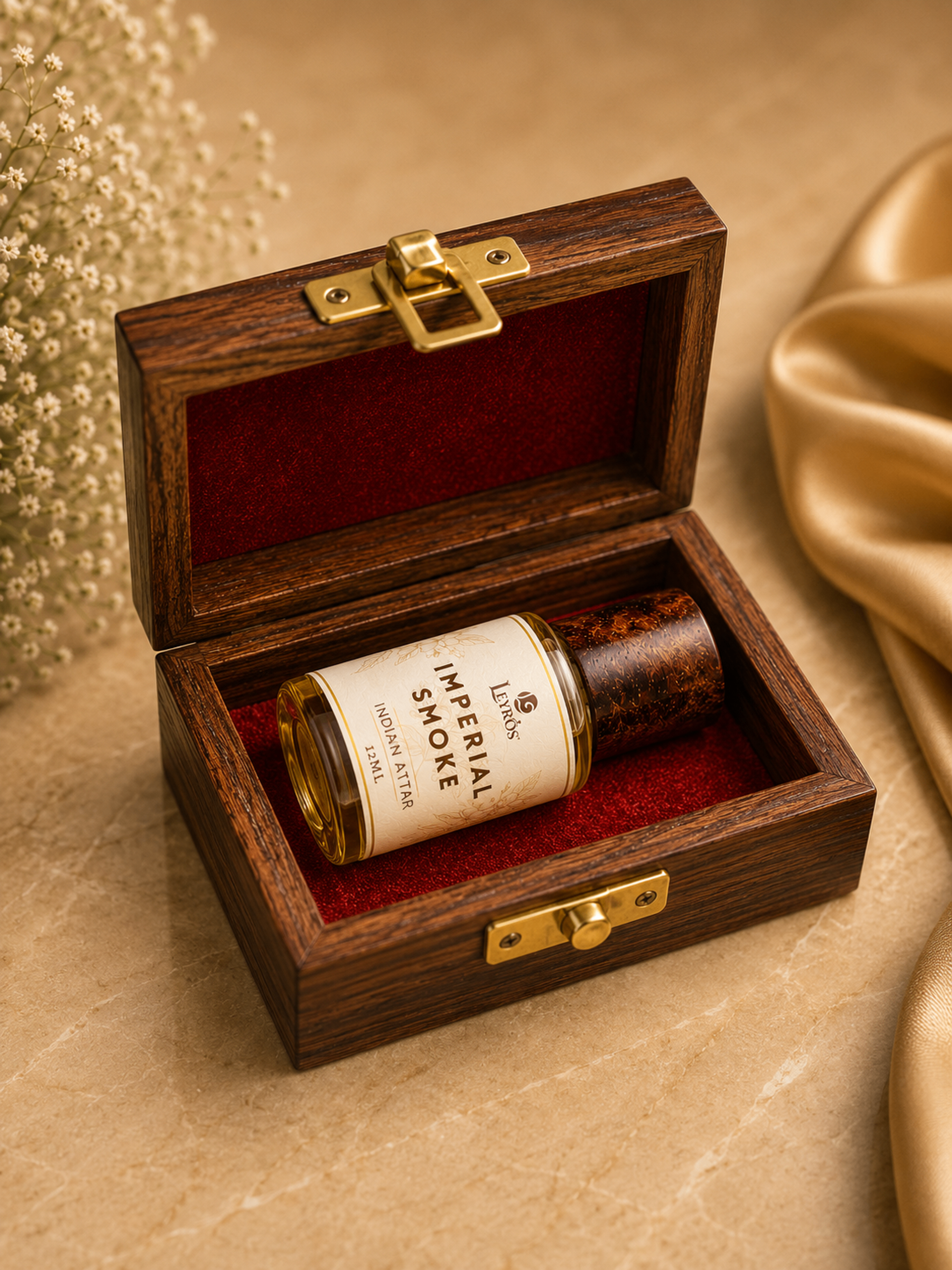 Attar Imperial Smoke - Unisex Indian Roll-On Pure Oil (12ml)