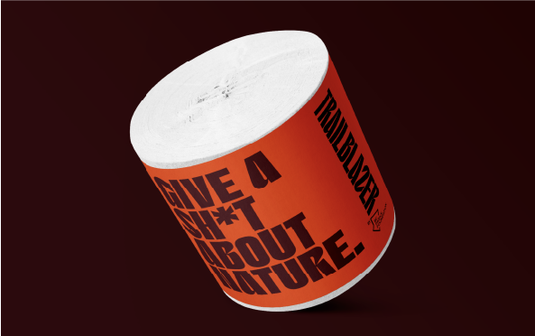 Trailblazer Give a Sh*t toilet paper roll.