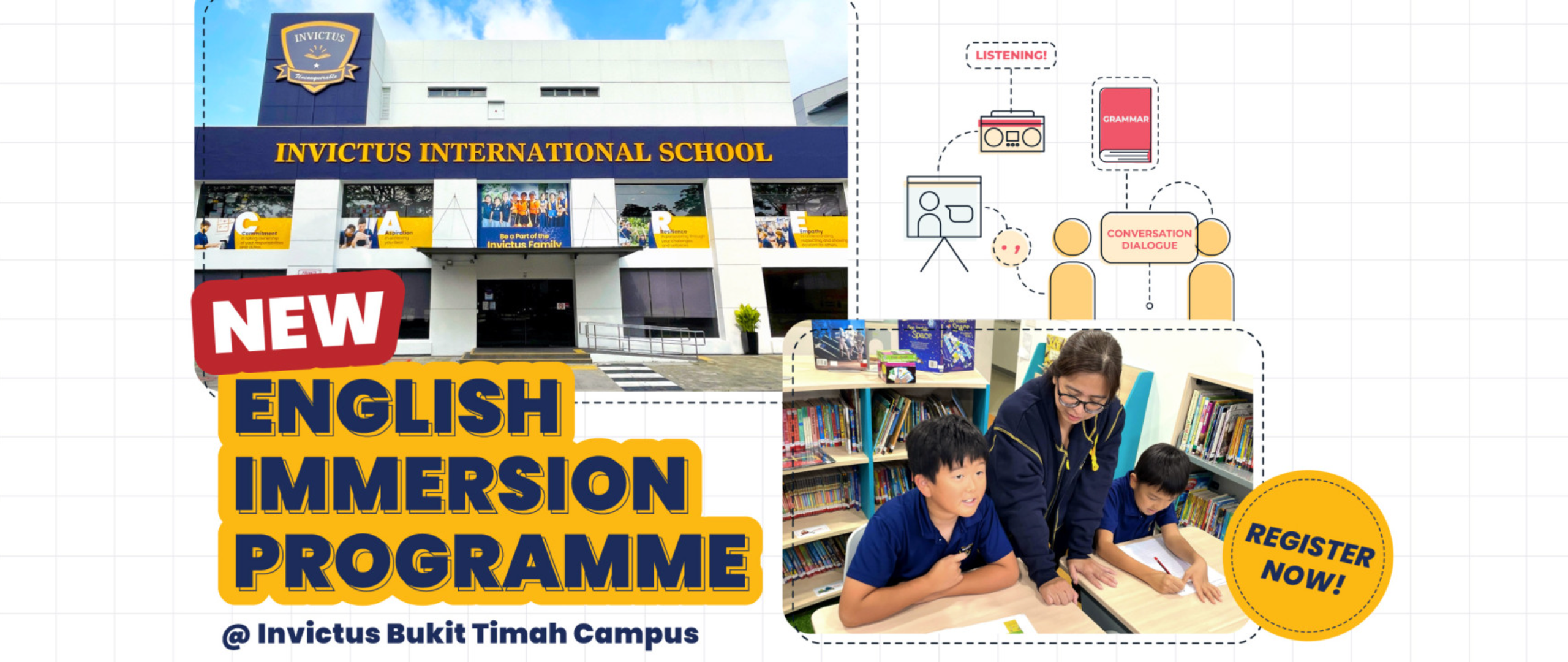 English Immersion Programme Poster