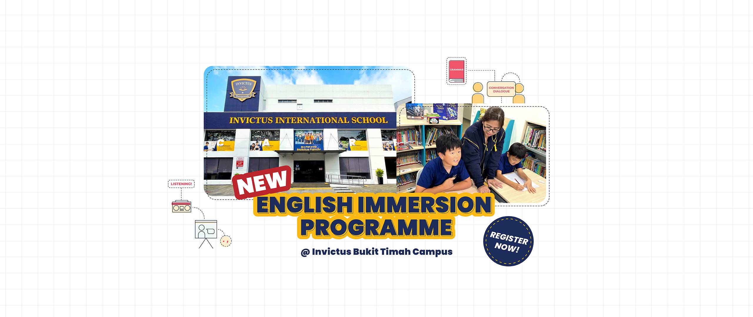 English Immersion Programme Poster
