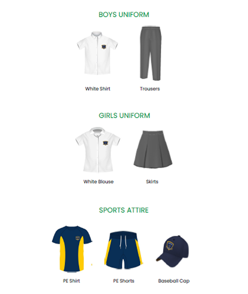 YEAR 7 TO 13 School uniform