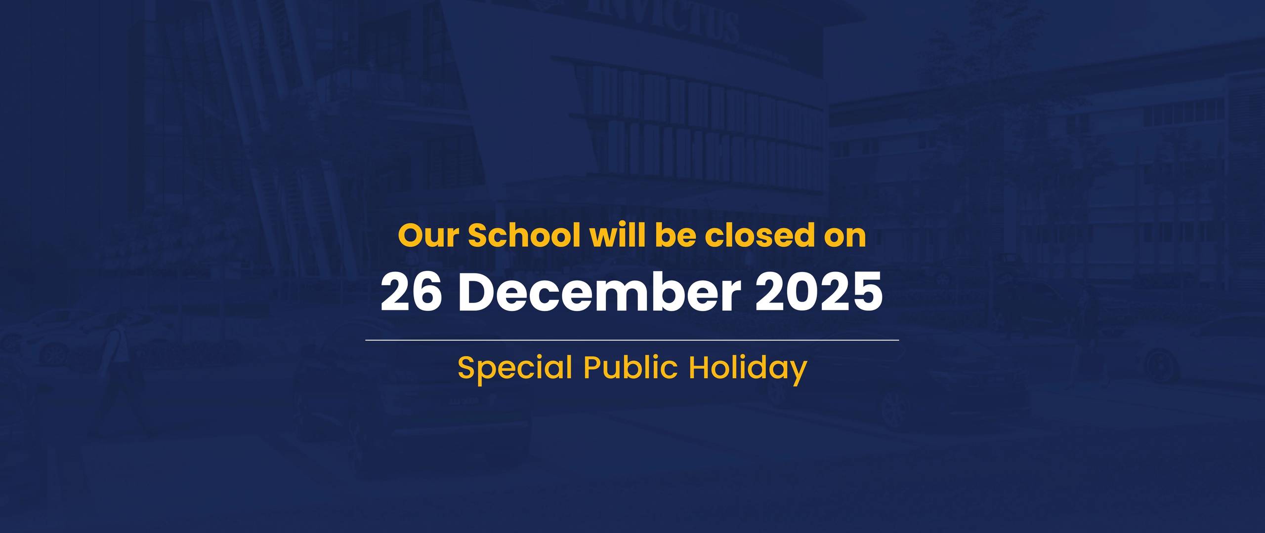 Special Public Holiday 25 December 2025