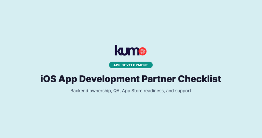 iOS App Development Partner Checklist for UK, US and Europe Teams in 2026