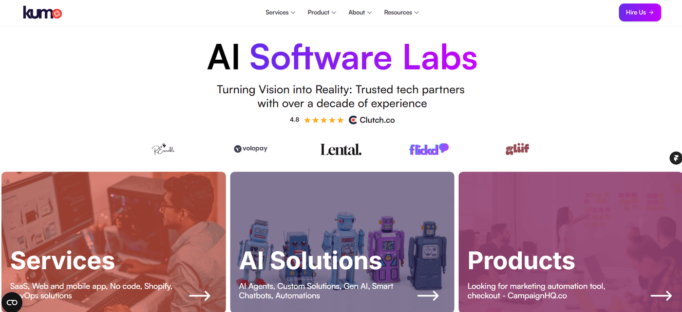 KumoHQ AI web development company