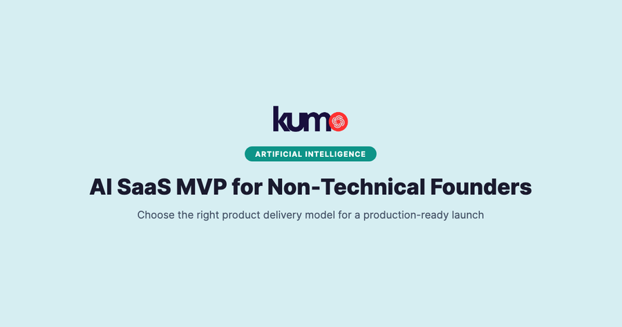 AI SaaS MVP for non-technical founders guide banner