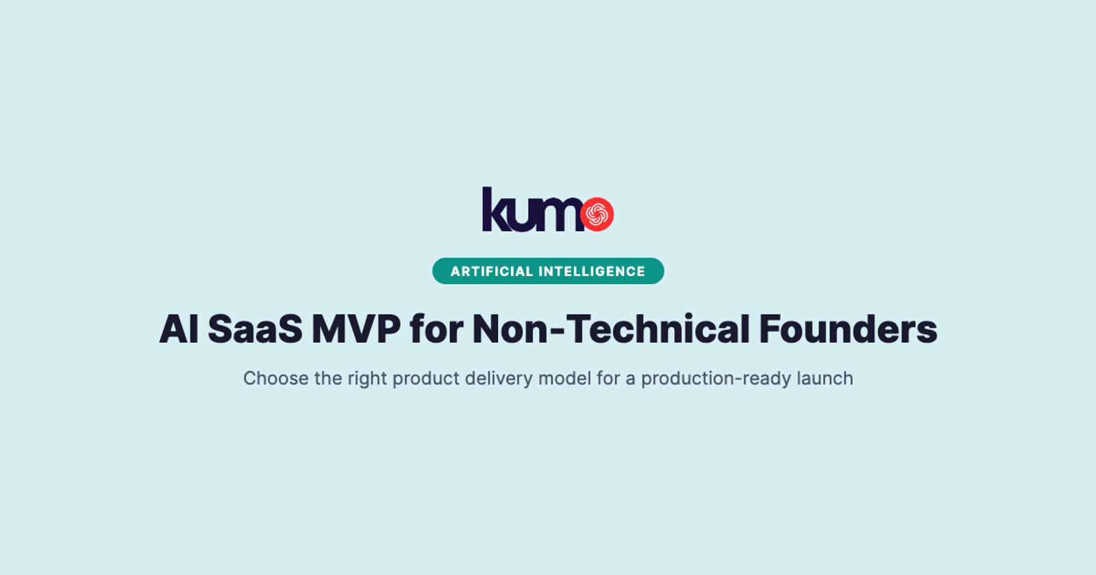 AI SaaS MVP for non-technical founders guide banner