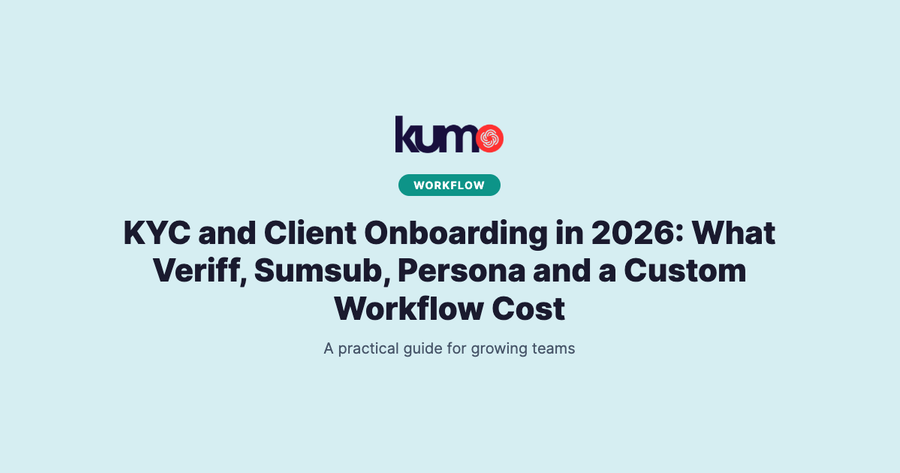 KYC and Client Onboarding in 2026: What Veriff, Sumsub, Persona and a Custom Workflow Cost blog banner