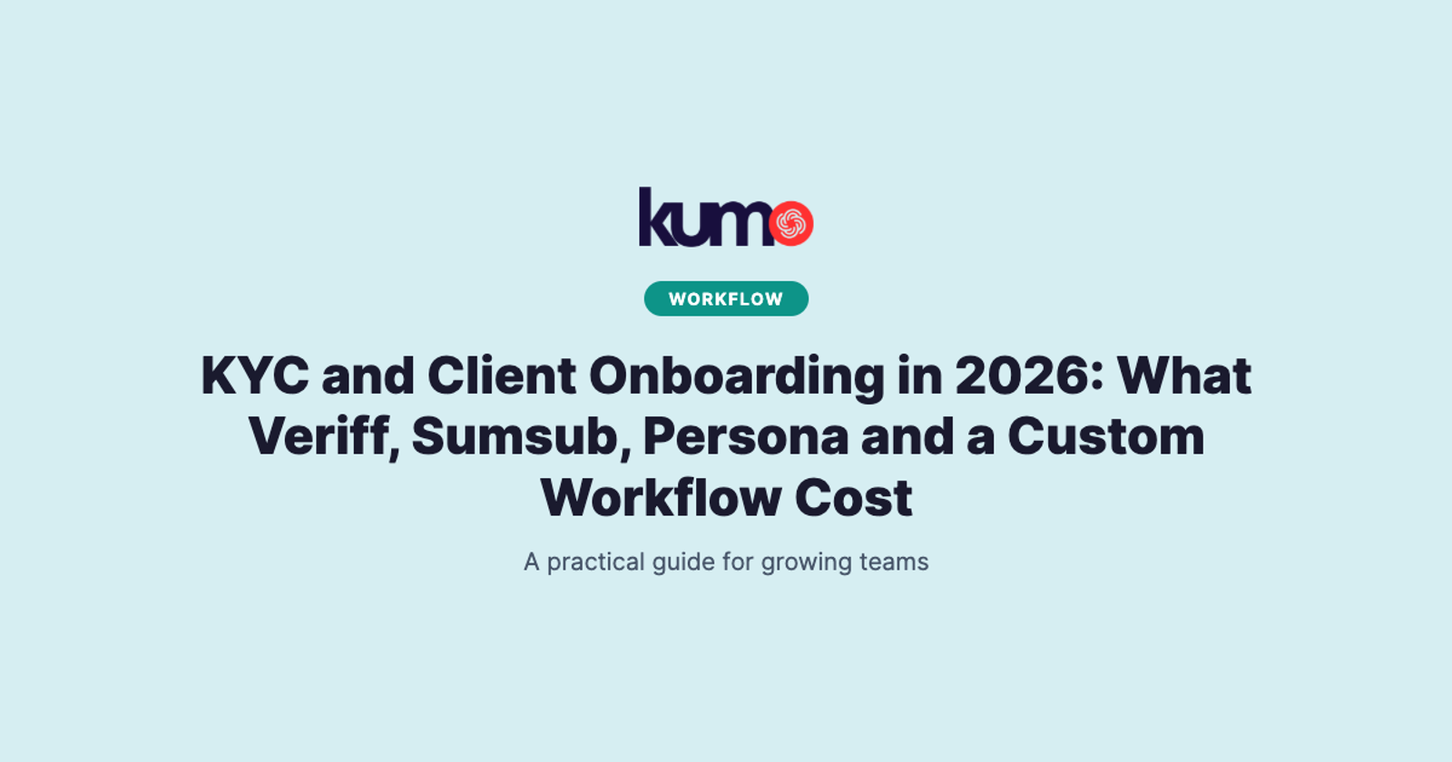 KYC and Client Onboarding in 2026: What Veriff, Sumsub, Persona and a Custom Workflow Cost blog banner