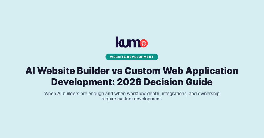 AI Website Builder vs Custom Web Application Development: 2026 Decision Guide