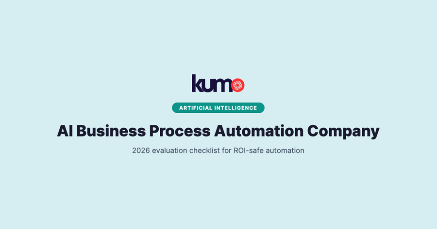 AI Business Process Automation Company: 2026 Evaluation Checklist