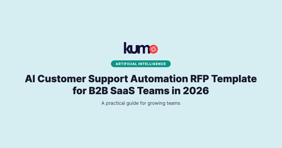 AI Customer Support Automation RFP Template for B2B SaaS Teams in 2026 blog banner