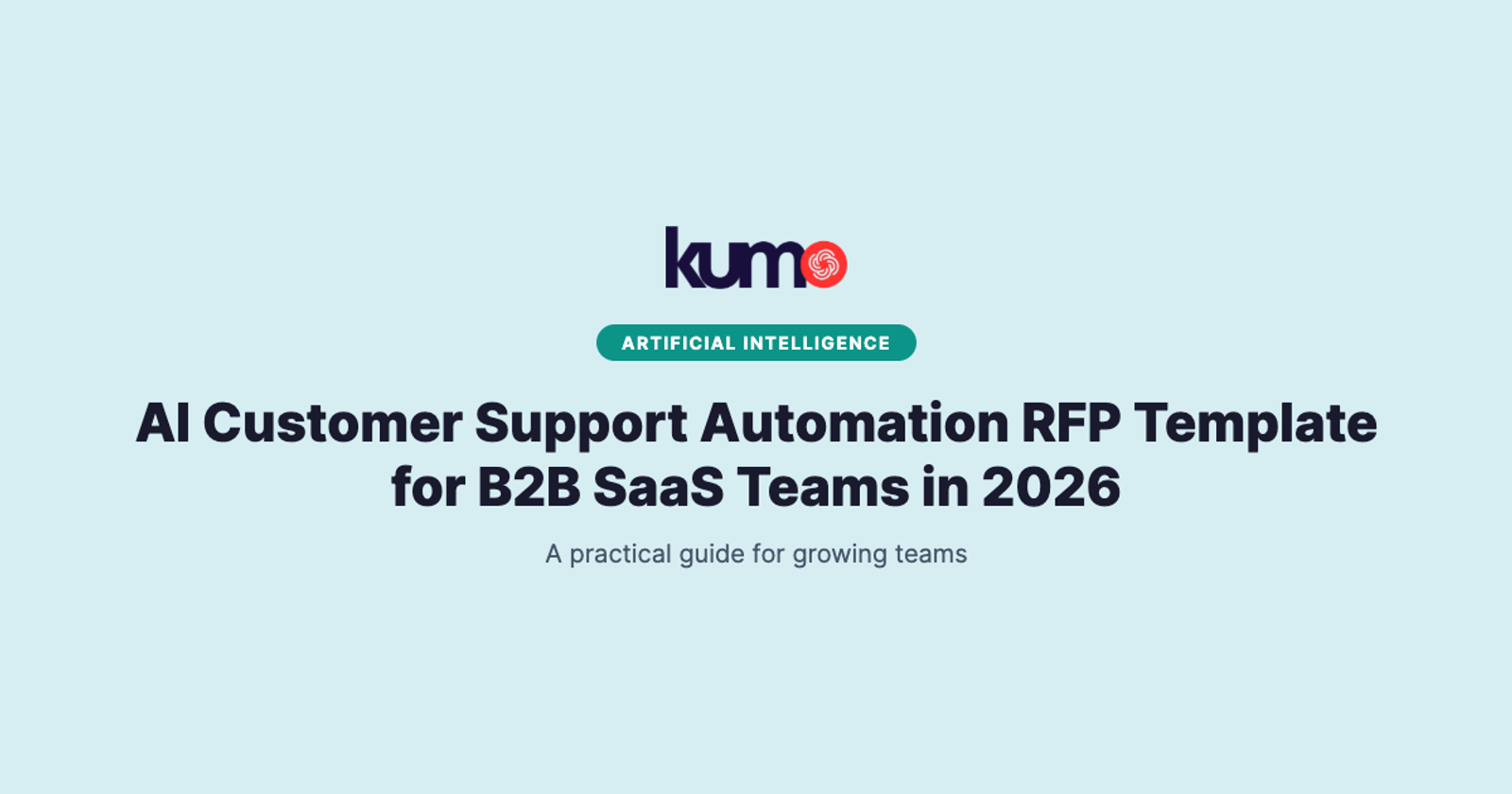 AI Customer Support Automation RFP Template for B2B SaaS Teams in 2026 blog banner
