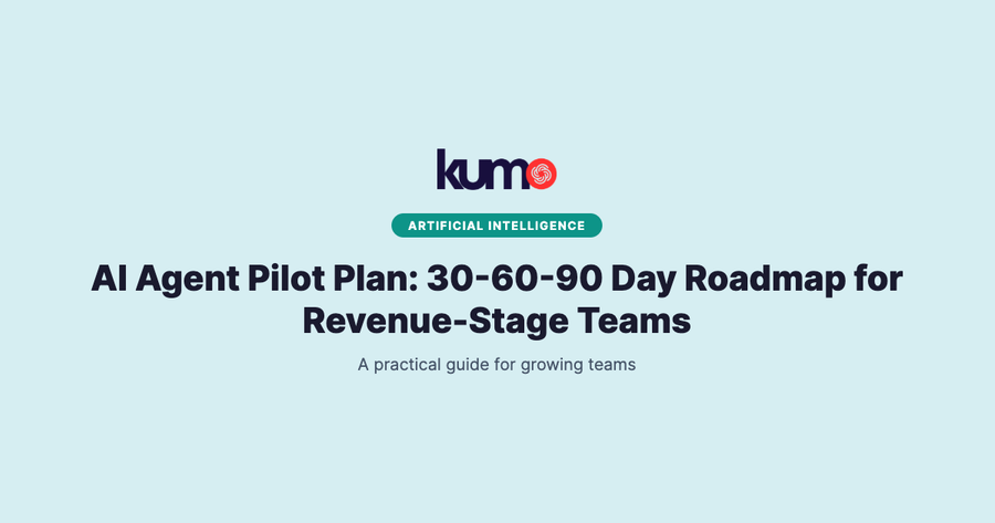 AI Agent Pilot Plan: 30-60-90 Day Roadmap for Revenue-Stage Teams blog banner