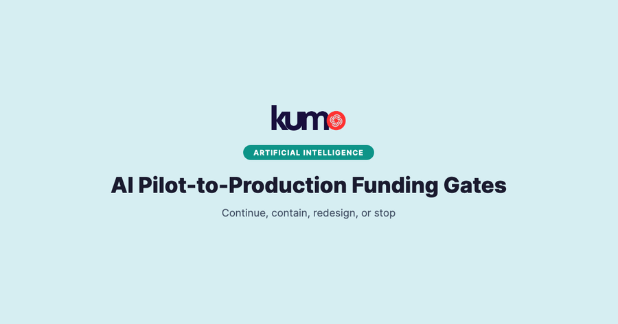 AI pilot-to-production funding gates