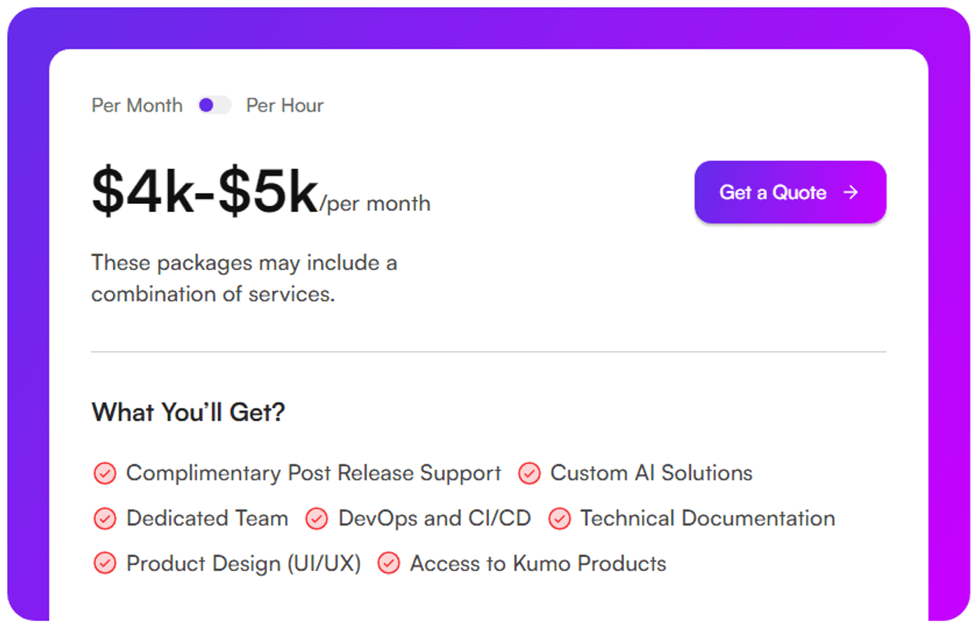 KumoHQ pricing