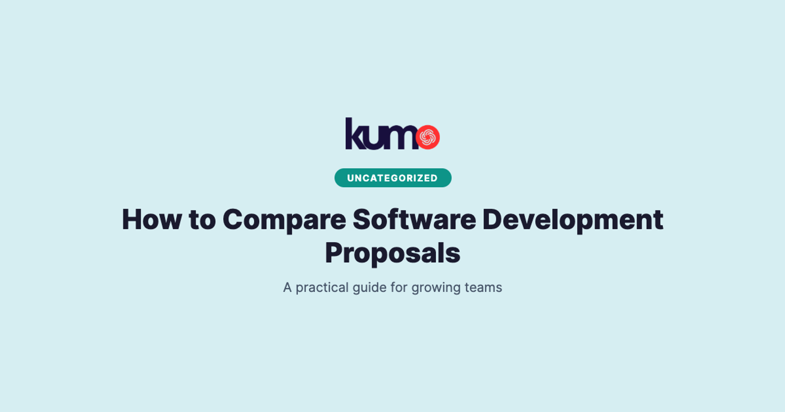 How to Compare Software Development Proposals blog banner