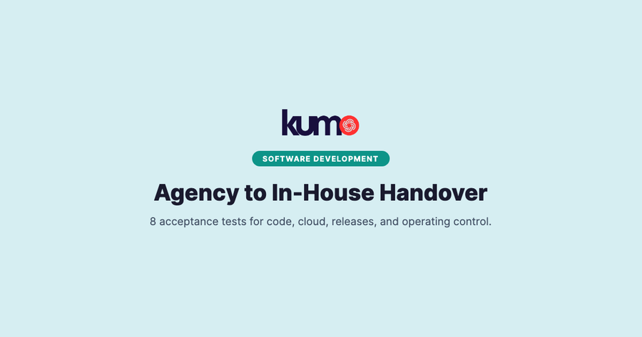 Agency to In-House Engineering Handover Checklist