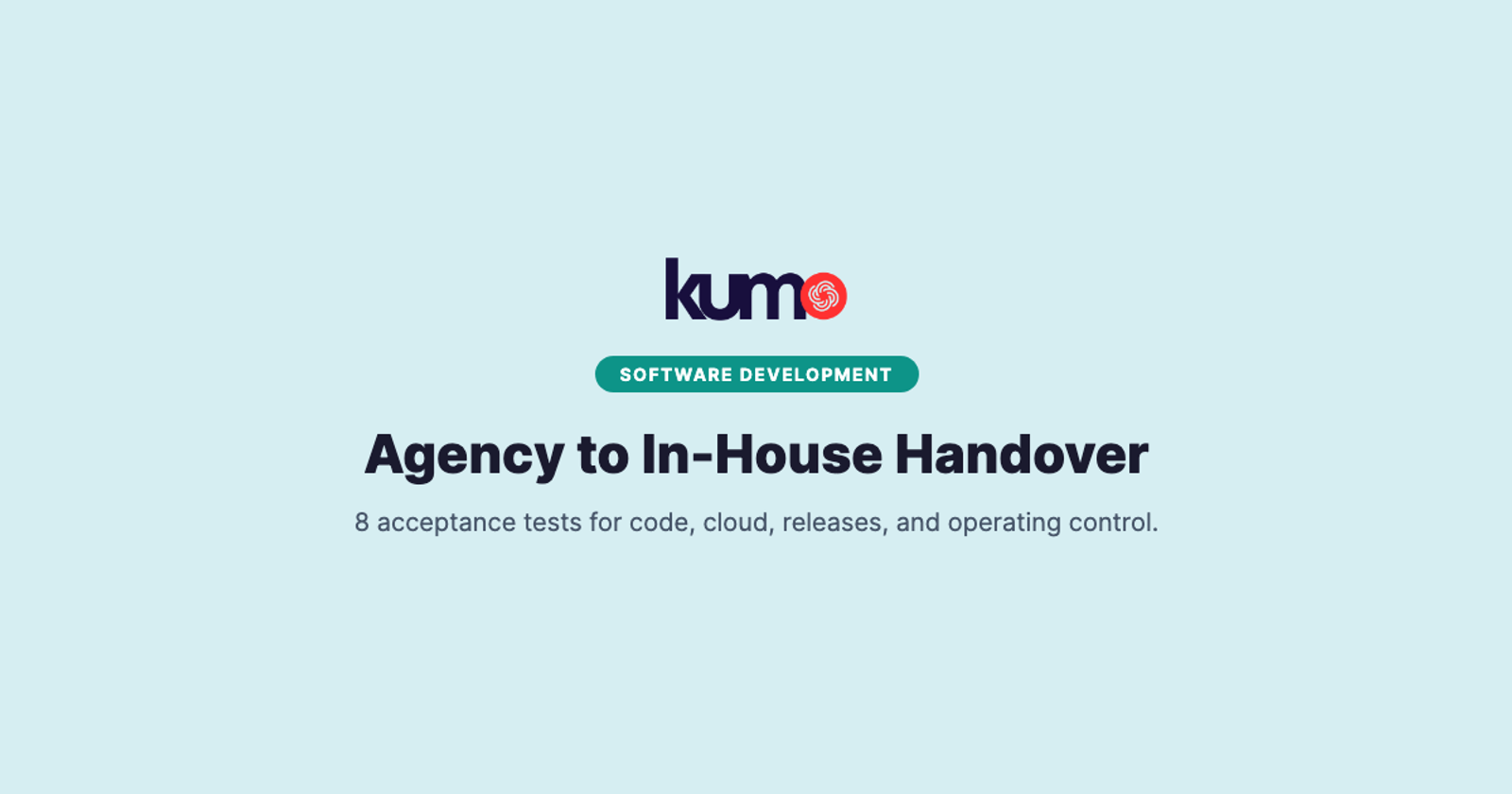 Agency to In-House Engineering Handover Checklist