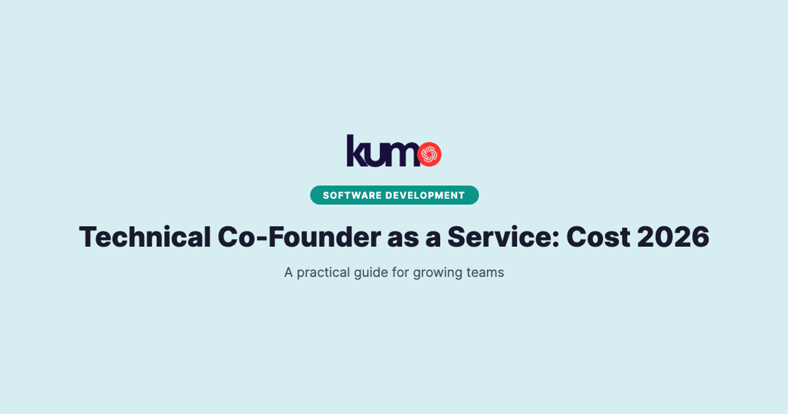 Technical Co-Founder as a Service: Cost 2026 blog banner