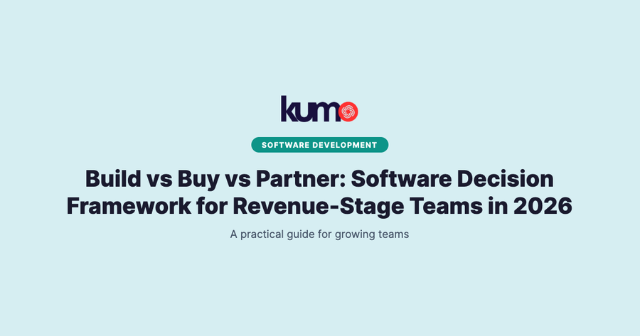 Build vs Buy vs Partner: Software Decision Framework for Revenue-Stage Teams in 2026 blog banner