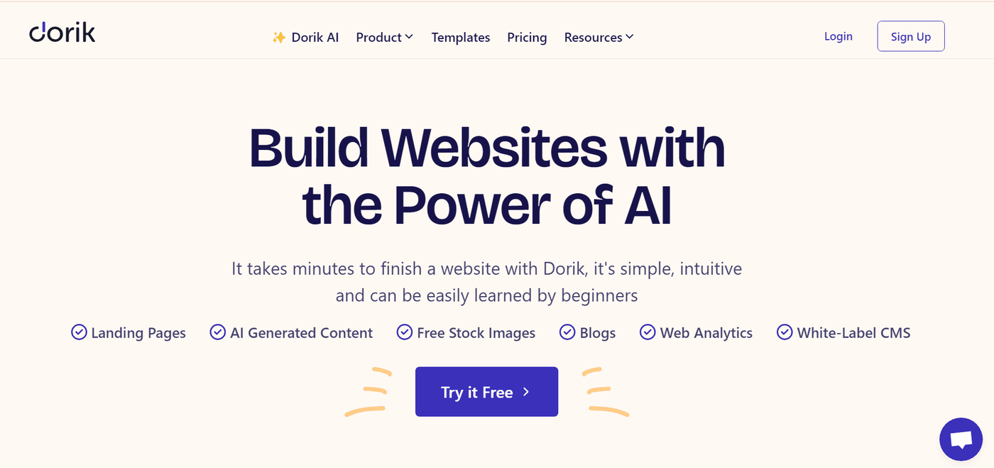 Dorik AI Website Builder