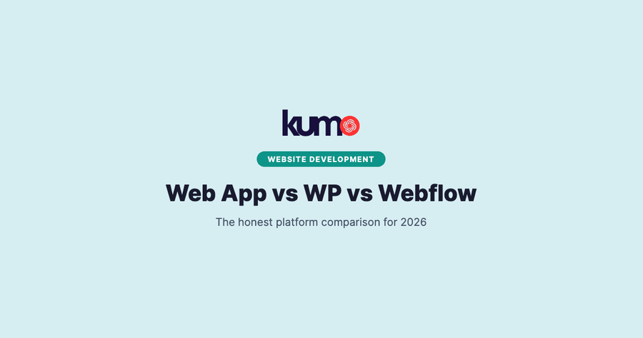 Custom Web App vs WordPress vs Webflow