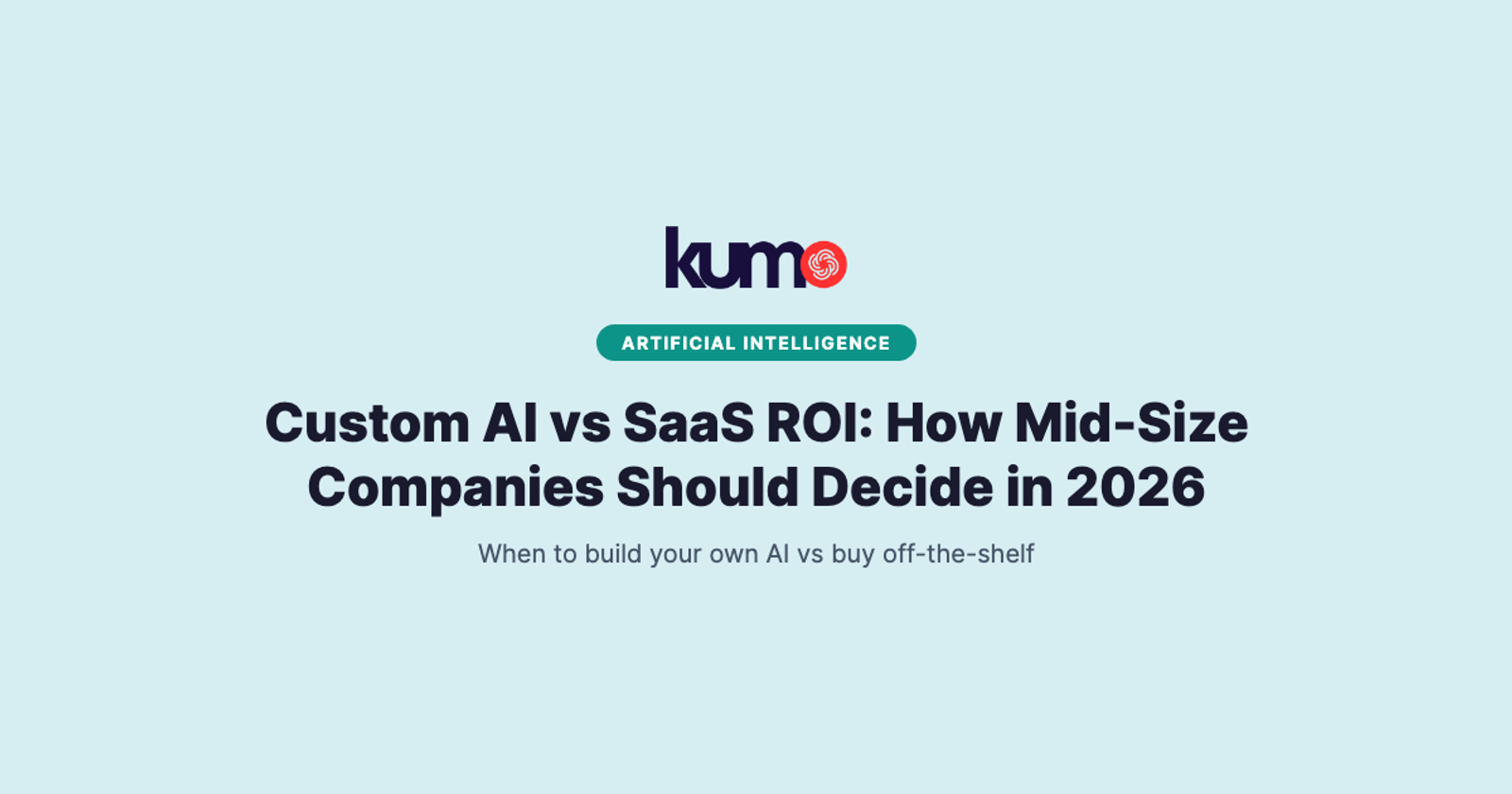 Custom AI vs SaaS ROI decision framework for mid-size companies