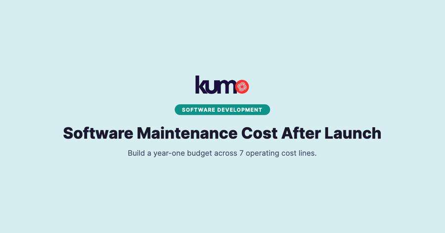Software Maintenance Cost After Launch