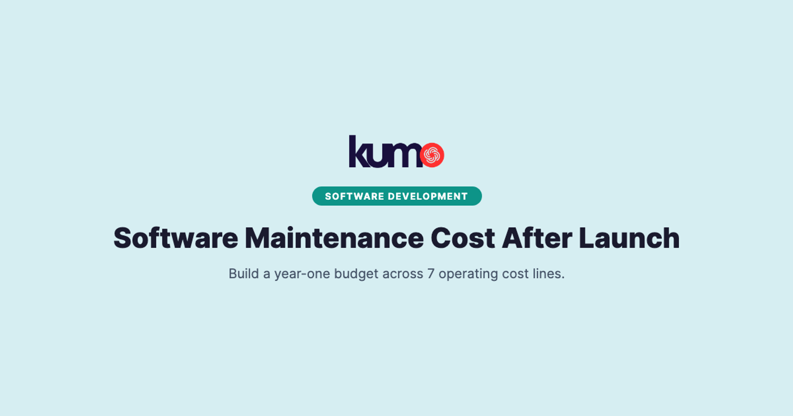 Software Maintenance Cost After Launch