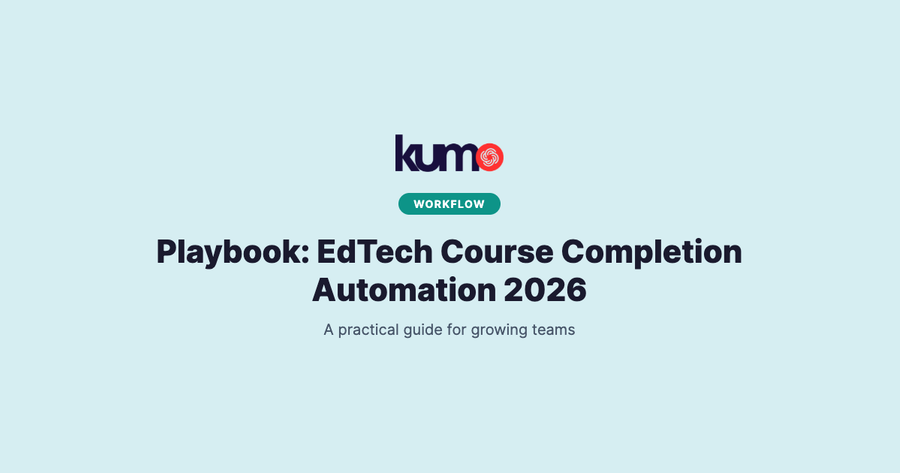 Playbook: EdTech Course Completion Automation 2026 blog banner