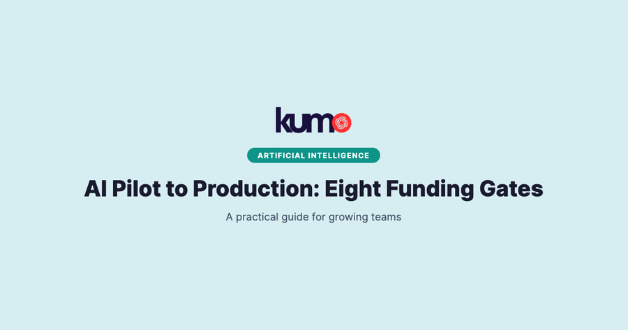 AI Pilot to Production: Eight Funding Gates blog banner