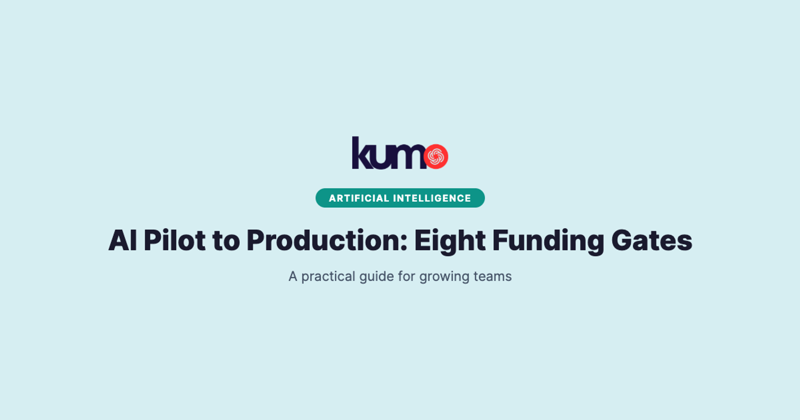 AI Pilot to Production: Eight Funding Gates blog banner