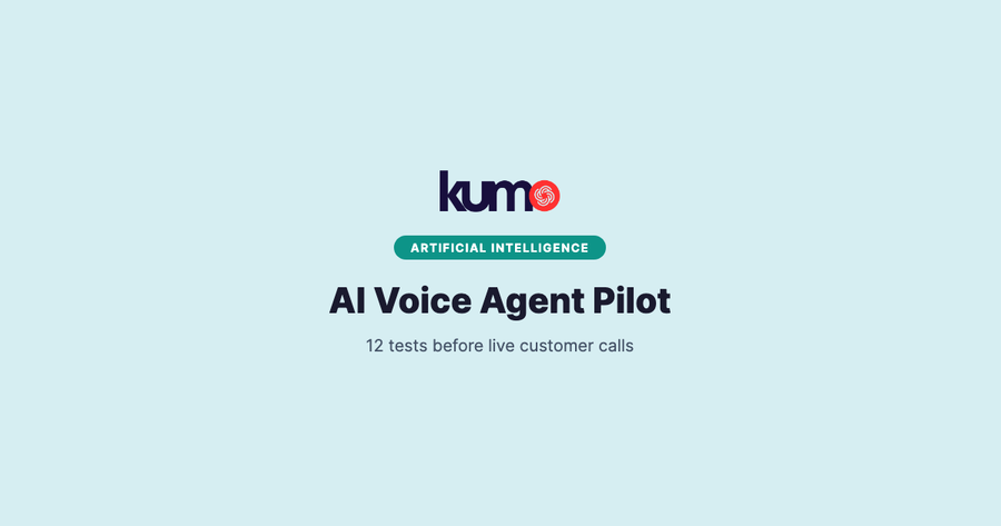 AI voice agent pilot checklist with 12 tests before live customer calls