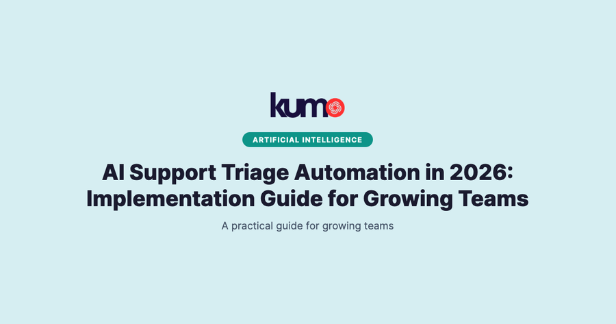 AI Support Triage Automation in 2026: Implementation Guide for Growing Teams blog banner